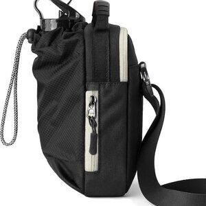 Luxury Waterproof Crossbody Bag with Elastic Water Bottle Holder - Unisex Design
